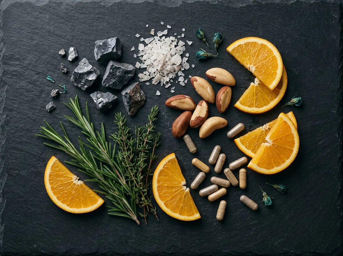 Naturliga ingredienser zink magnesium selen vitamin C - bästa kosttillskott för män över 40